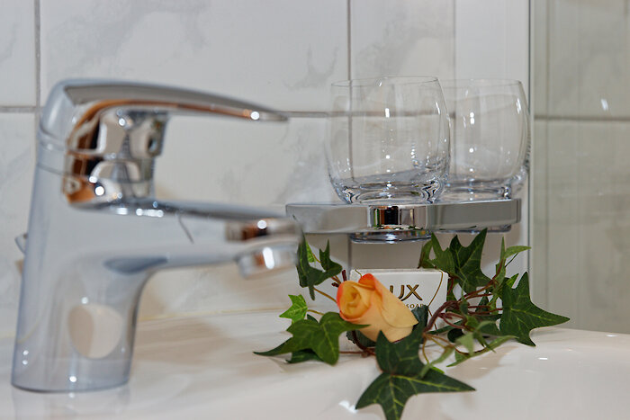 Badezimmer im Hotel Waldfrieden